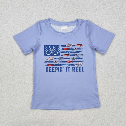 Baby Boys Fishing Short Sleeve Top Keeping It Reel