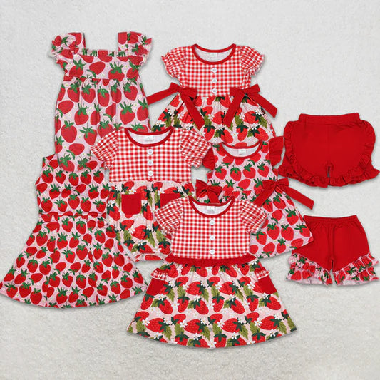 Toddler Girls Sibling Strawberry Clothes