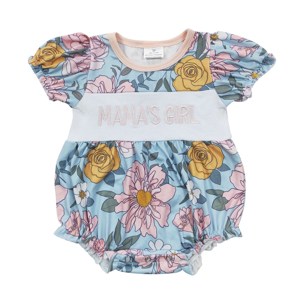 SR0344 Summer Mama's Girl Flower Romper