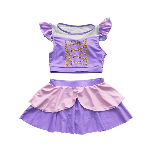 S0145 Girls Summer Swimsuit Princess Swimwear