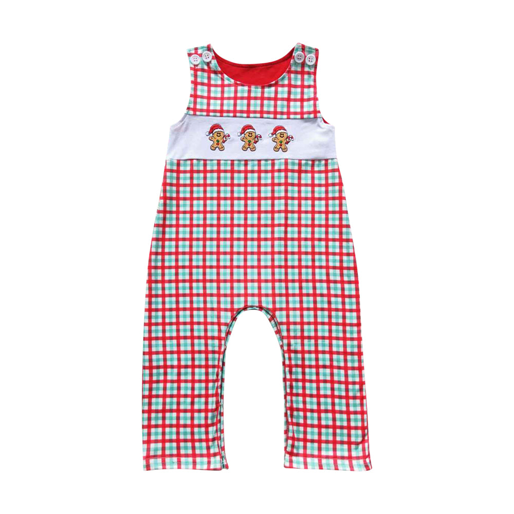 SR0406 Boys Christmas Gingersnap Romper