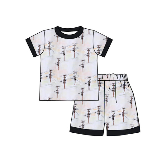 Lineman short sleeves baby kids boys pajamas Deadline :17 th 21