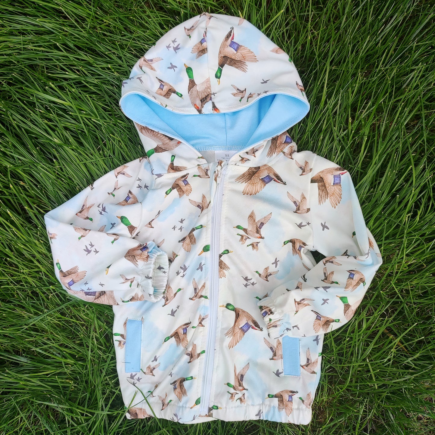 Toddler Boys Mallard Duck Hoodie Zipper Coat