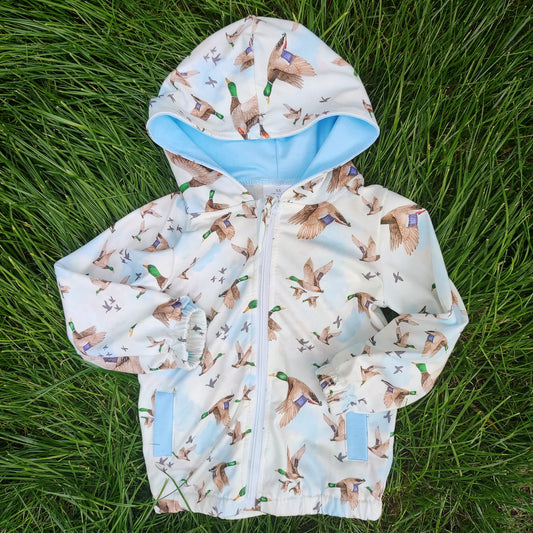 Toddler Boys Mallard Duck Hoodie Zipper Coat