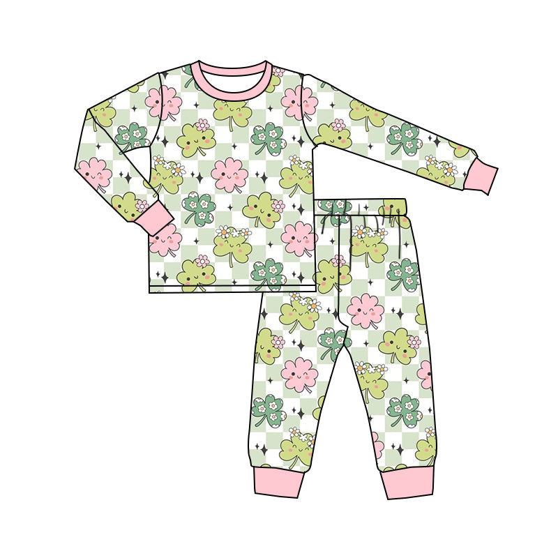 Baby Girls Cute Lucky Long Sleeve Pajama Set  5 MOQ Preorder