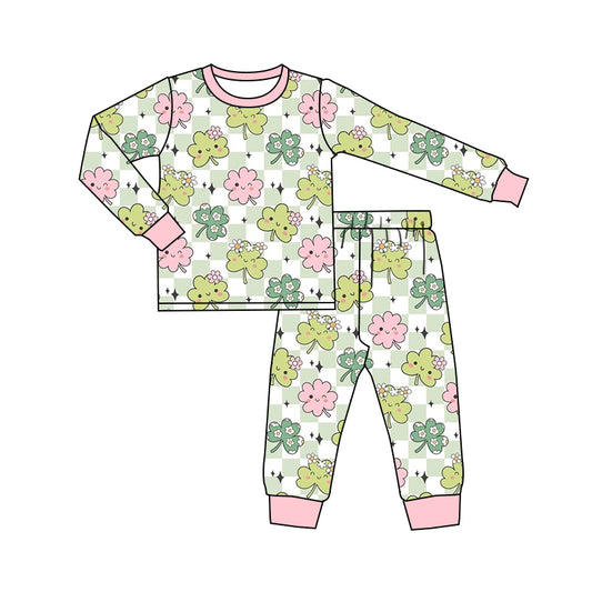 Baby Girls Cute Lucky Long Sleeve Pajama Set  5 MOQ Preorder