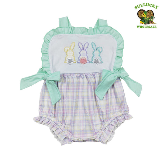 Newborn Baby Girls Easter Bunny Romper