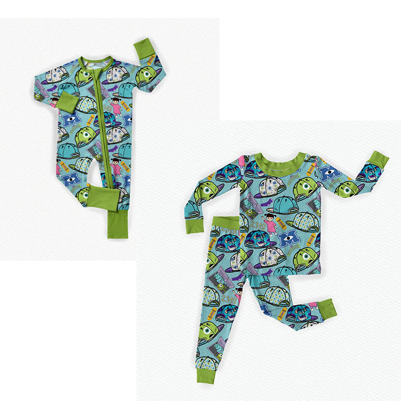 Sibling Baby Boys Cartoon Toy Cap Pajama set and Romper