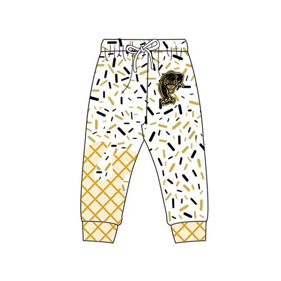 Preorder 5 MOQ Kids Sport Football Team Panthers Bow Matching Clothing