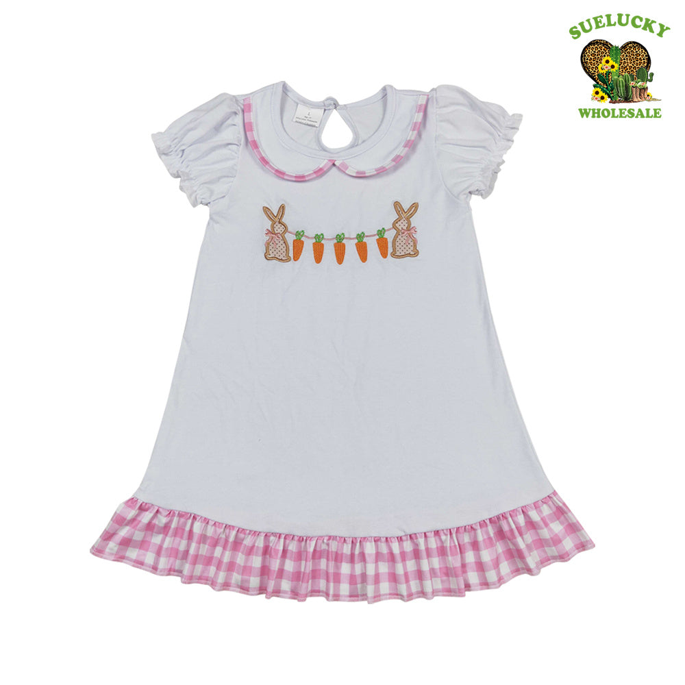 Easter Baby Girls Bunny Carrot Shorts  Sleeve Dress