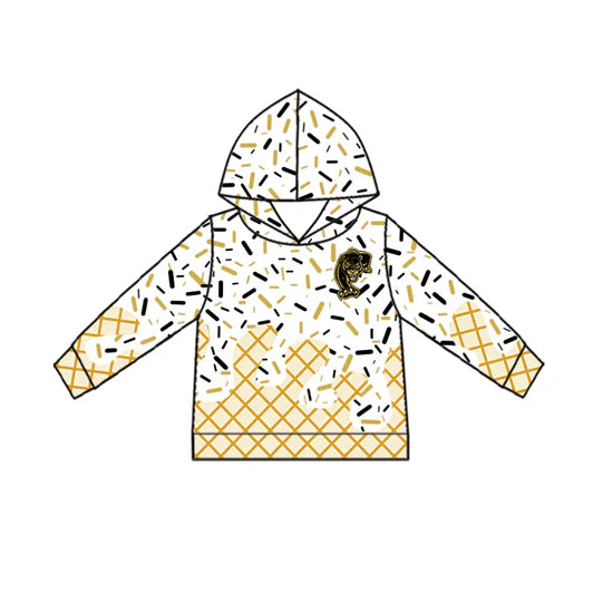 Preorder 5 MOQ Kids Sport Football Team Panthers Bow Matching Clothing