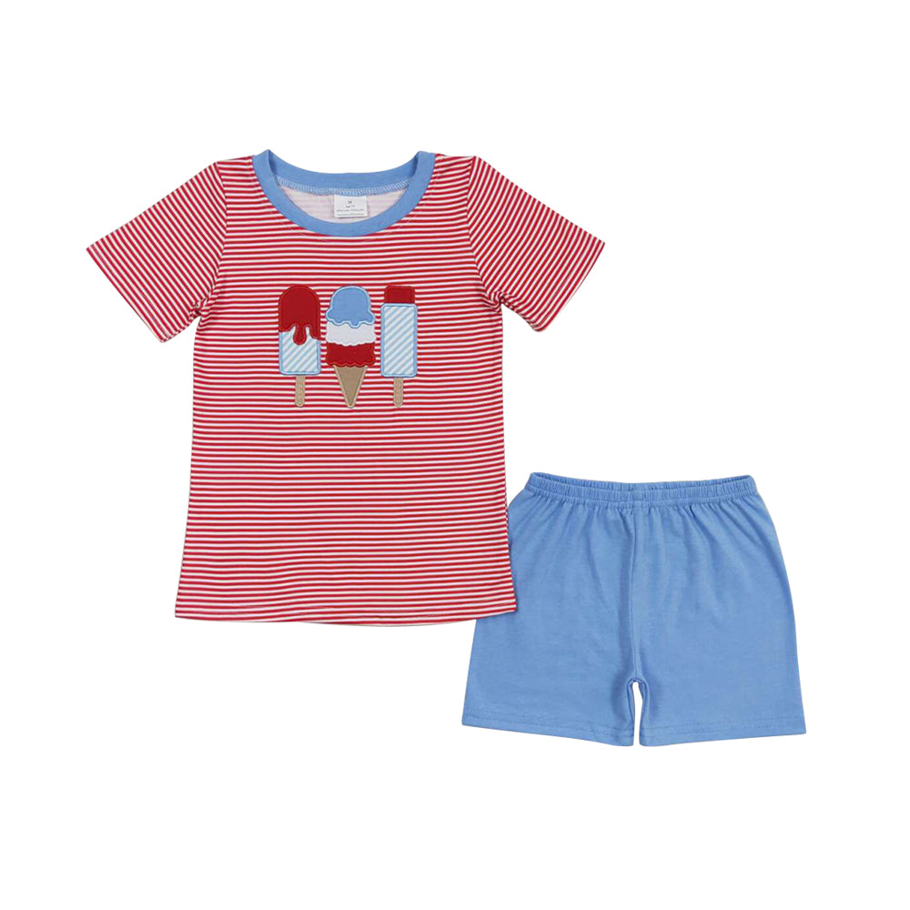 Baby Sibling Summer July 4th Popsicle Outfit and Dress