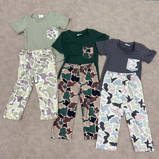 Kids Boys Sibling Camo Pants Outfit
