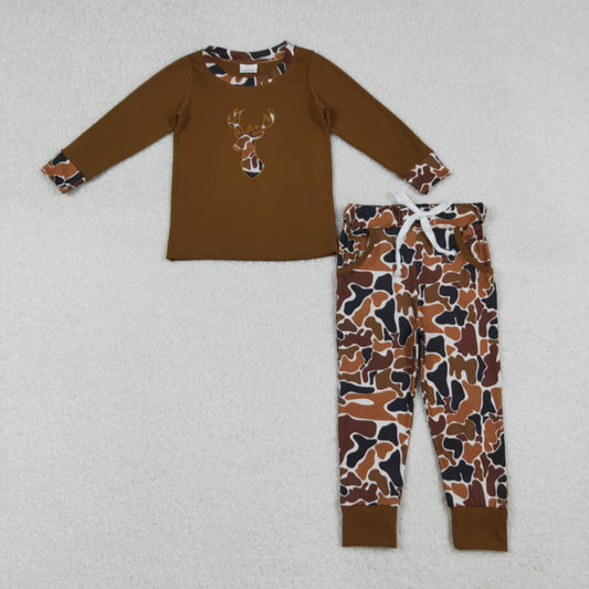 Baby Boys Camo Deer Top Pants Set