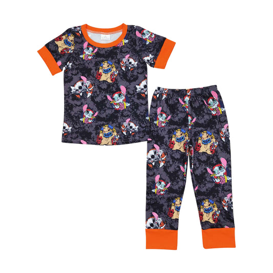 Baby Boys Halloween Cartoon Pants Pajama Set