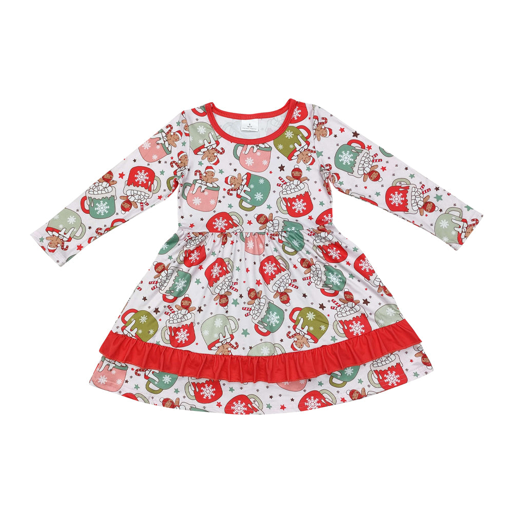 Baby Girls Christmas Coffe Gingersnap Dress