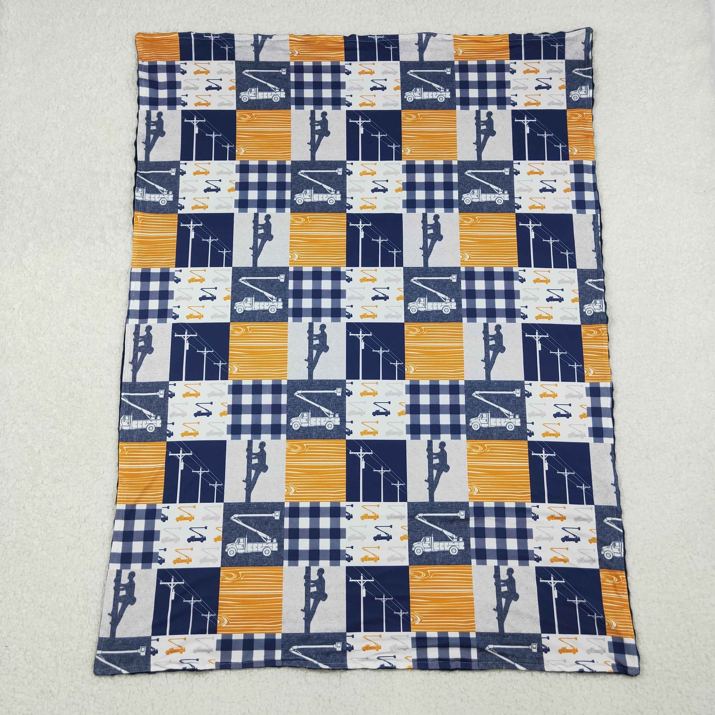 BL0075 Baby Boys Line Men Blanket