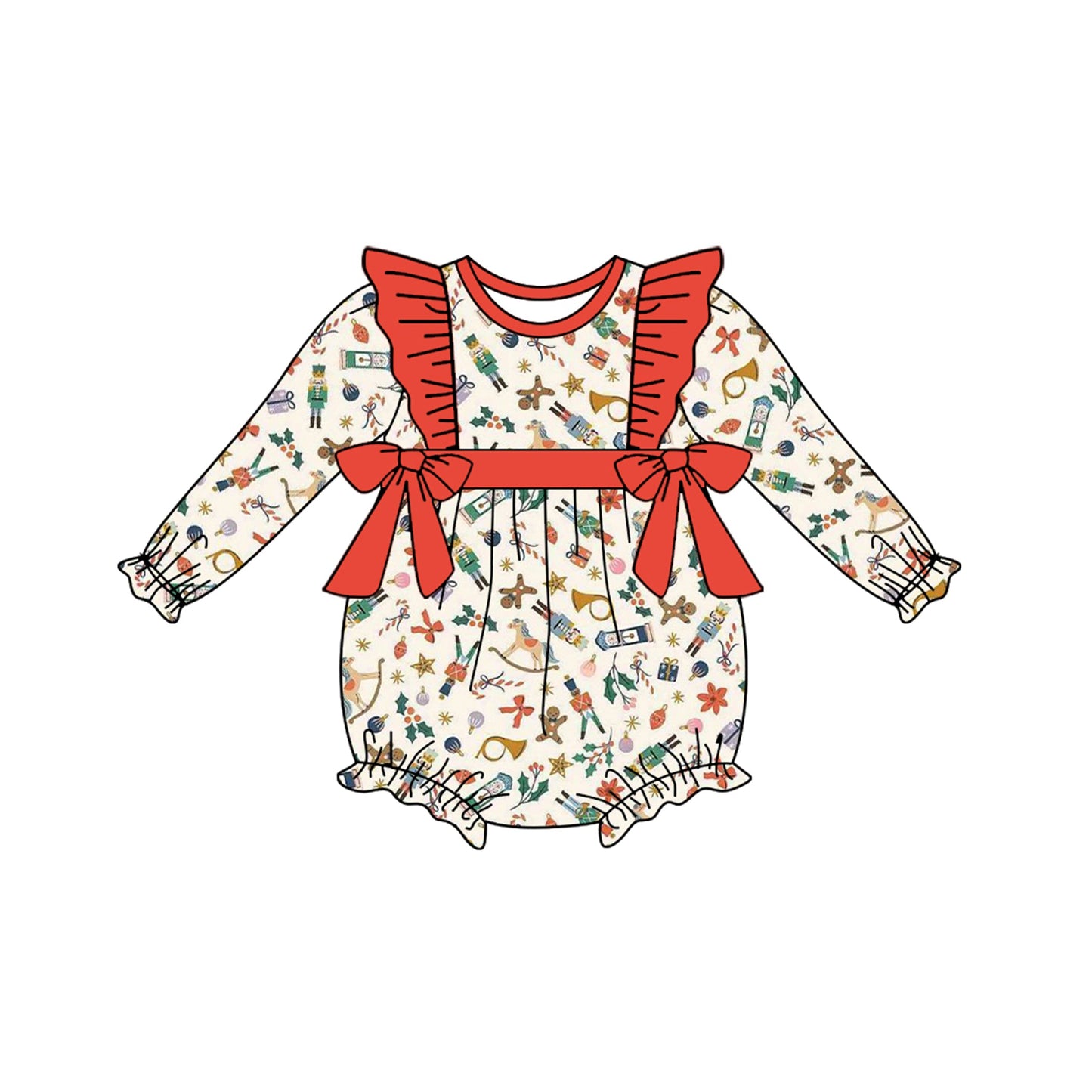 Baby Girls  Christmas Party Romper Pre-order 3 MOQ