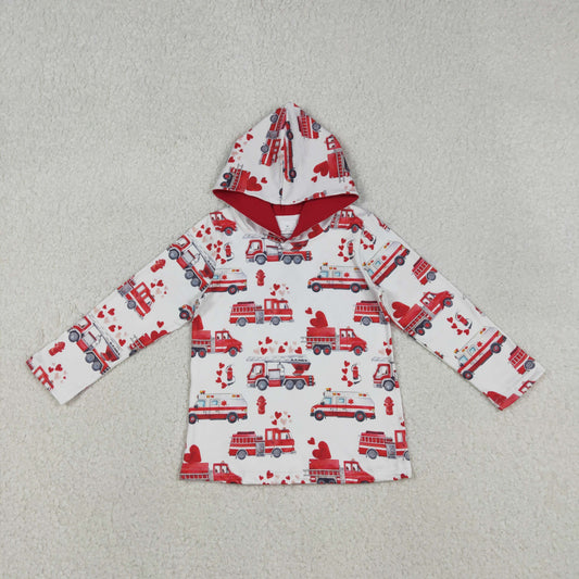 BT1512 Baby Boys  Heart ambulance Long Sleeev Hooded