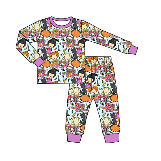 Preorder Halloween Cartoon Pumpkin Pajamas Set