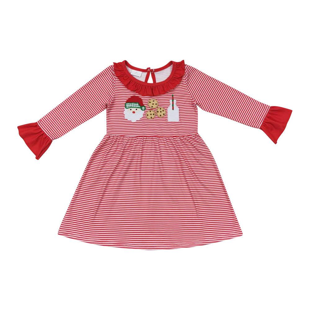 Baby Girls Christmas Santa Santa Milk Cookie Dress