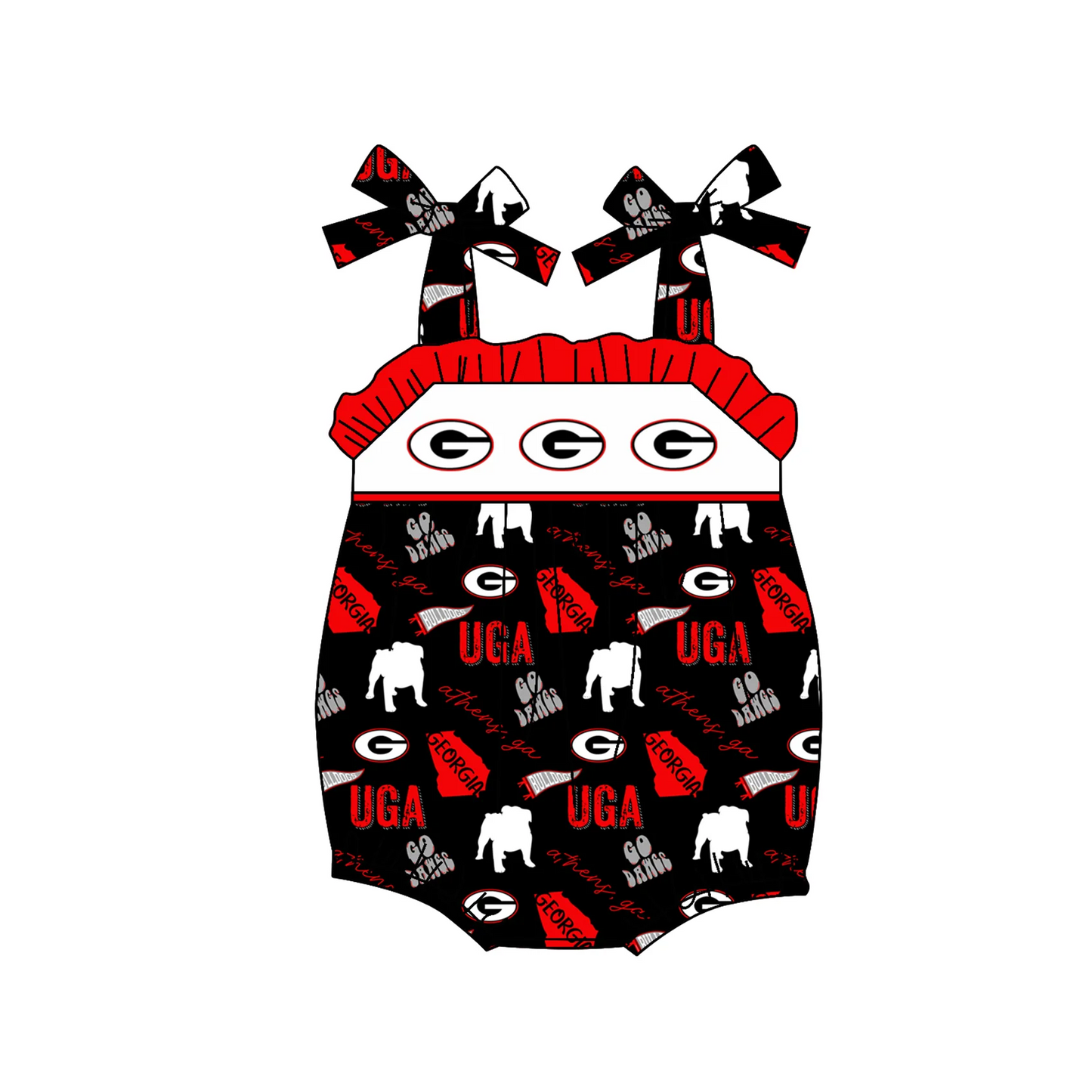 Baby Girls Sport Team UGA Romper Deadline :18 July