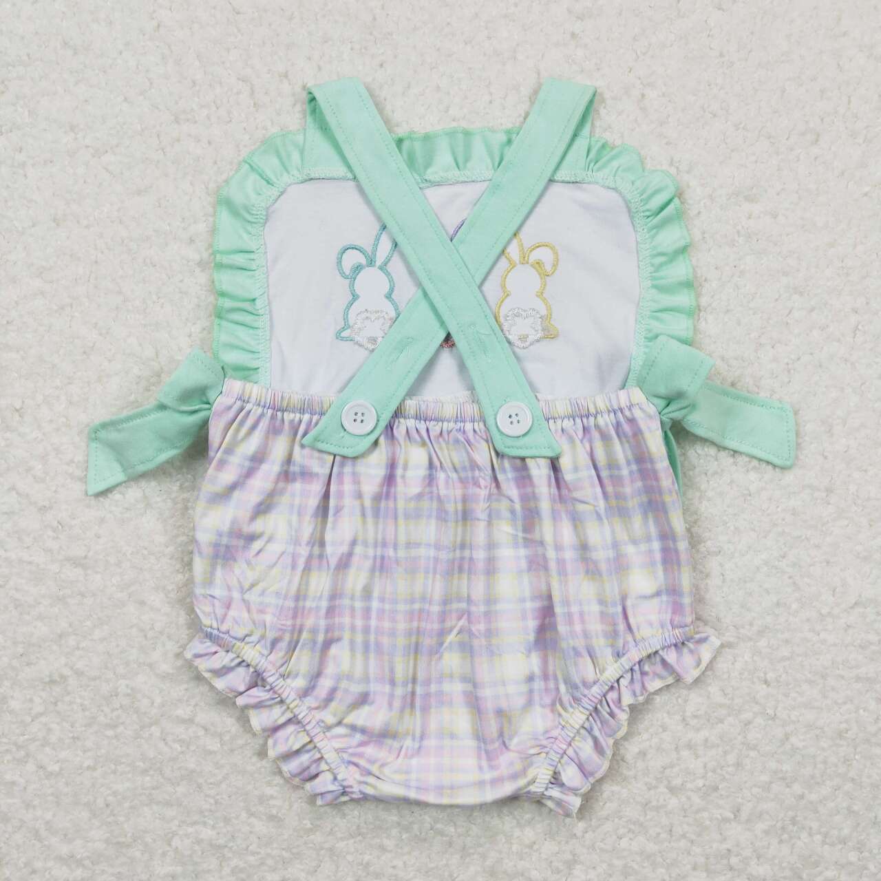 Newborn Baby Girls Easter Bunny Romper