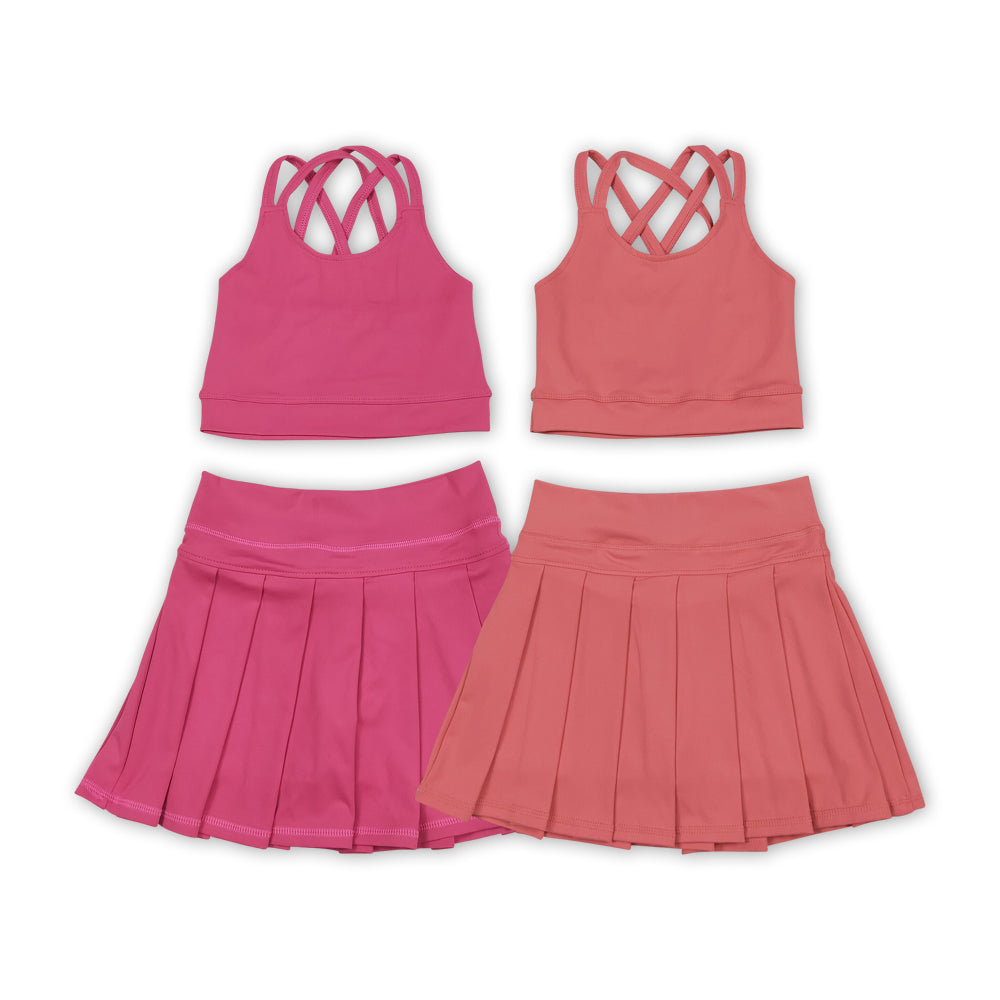 Baby Girls Athletic  Sleeveless Active  Skort Set