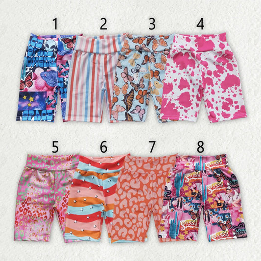 Sibling Baby Kids Girls Biking Butterfly Leopard Summer Shorts