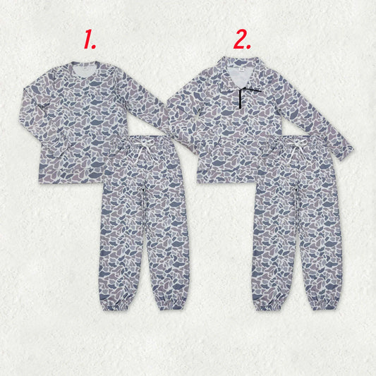 Adult Women Old School  Camo Active Jogger Set for Yoga Sport