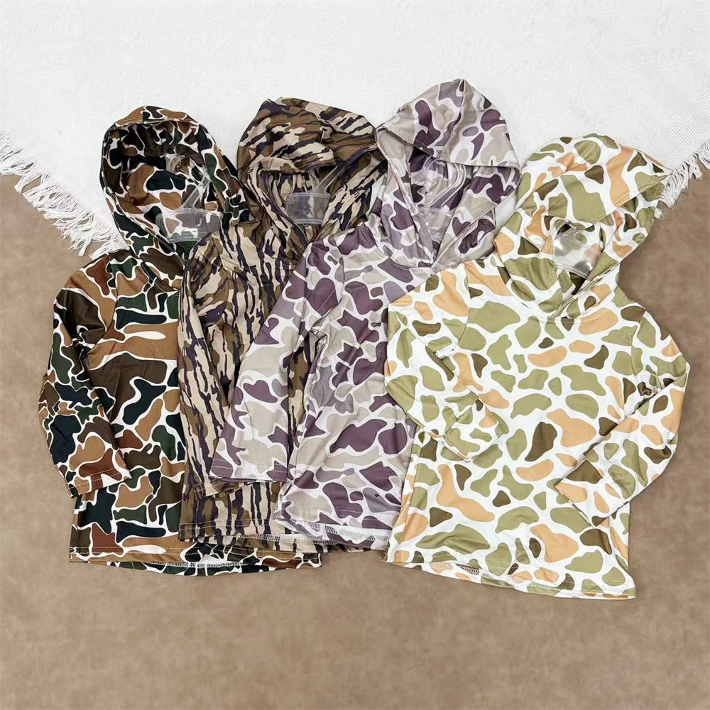 Baby Boys Hunting Camo Long Sleeve Hoodie Top