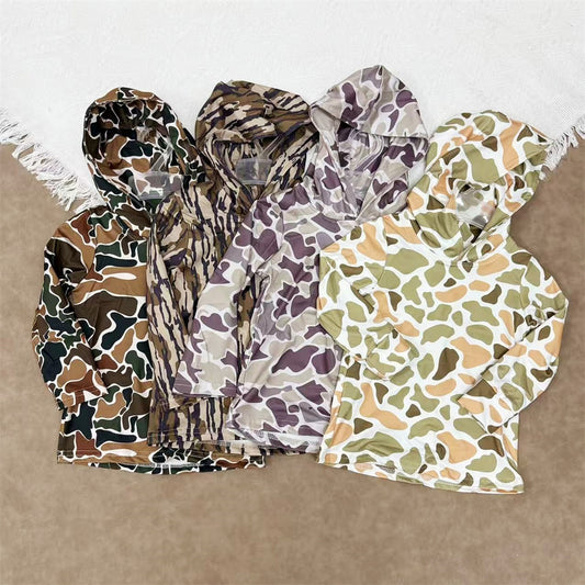 Baby Boys Hunting Camo Long Sleeve Hoodie Top