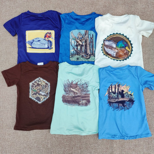 Summer Baby Boys Hunting Short Sleeve T-shirt Top
