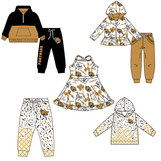 Preorder 5 MOQ Kids Sport Football Team Panthers Matching Clothing