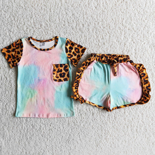 Sport Design Tie Dye Print Summer Set