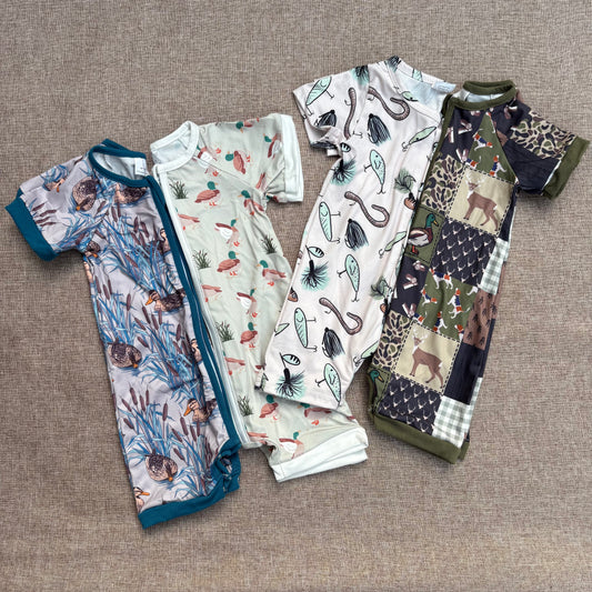 Baby Boys Mallard Duck Short Sleeve Romper