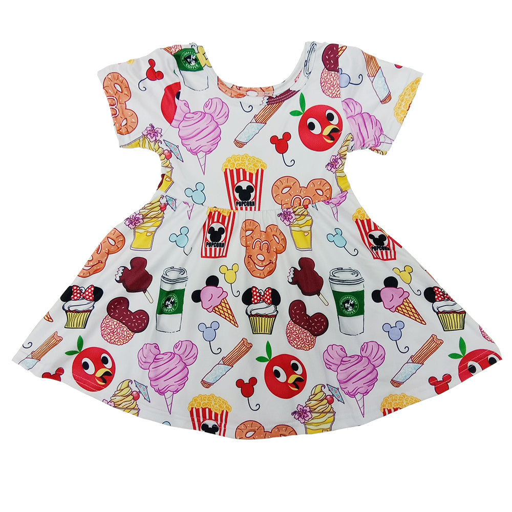 Summer Short Sleeve Cartoon Dress