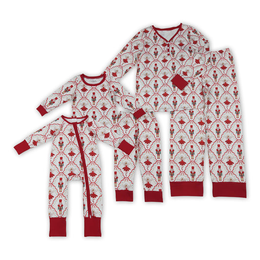 Mommy and Me Christmas Nutcracker Pajama Set /Zipper Romper