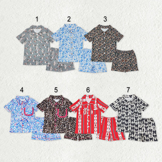 Adult Women Button-up Shorts Pajama Set