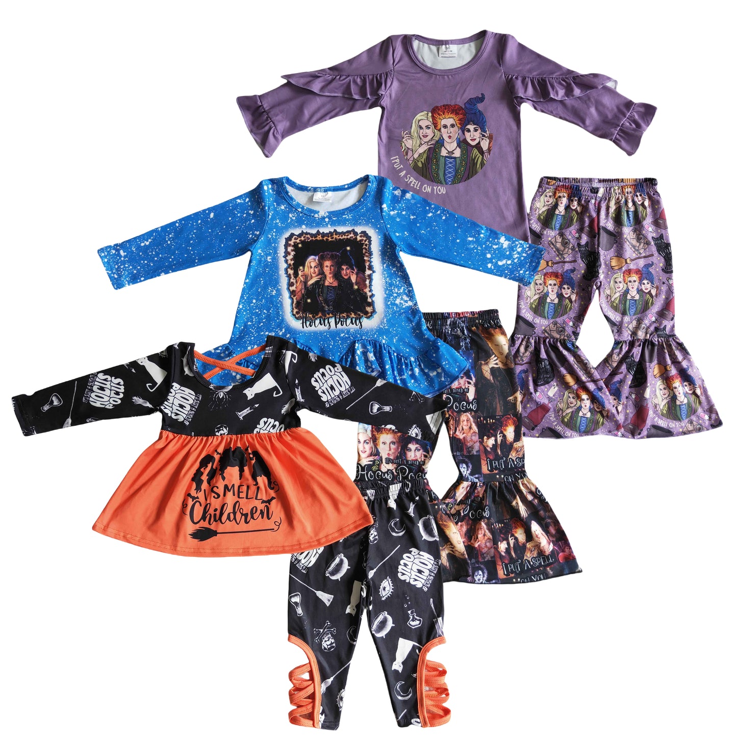 Halloween Witch Kids Girls Outfit On Sale $5.5