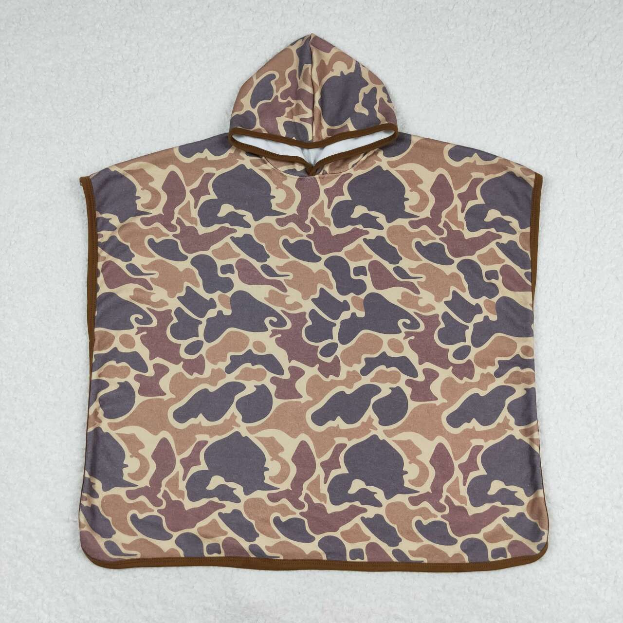 S0325 Camo Hooded Towel for Kids Swimsuit Cover Up for Beach