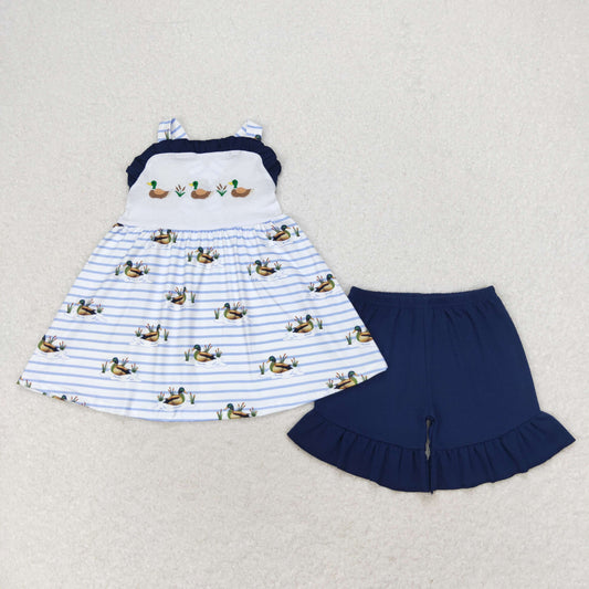 GSSO1189 Baby Girls Summer Wild Duck Shorts Outfit