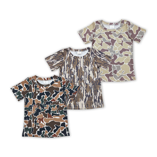 Baby Boys Brother Camo Short Sleeve Tee Shirt Top