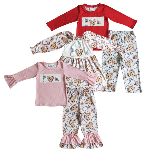 Sibling Baby   Christmas Cartoon Mouse Cake Holly Outfit /Dress