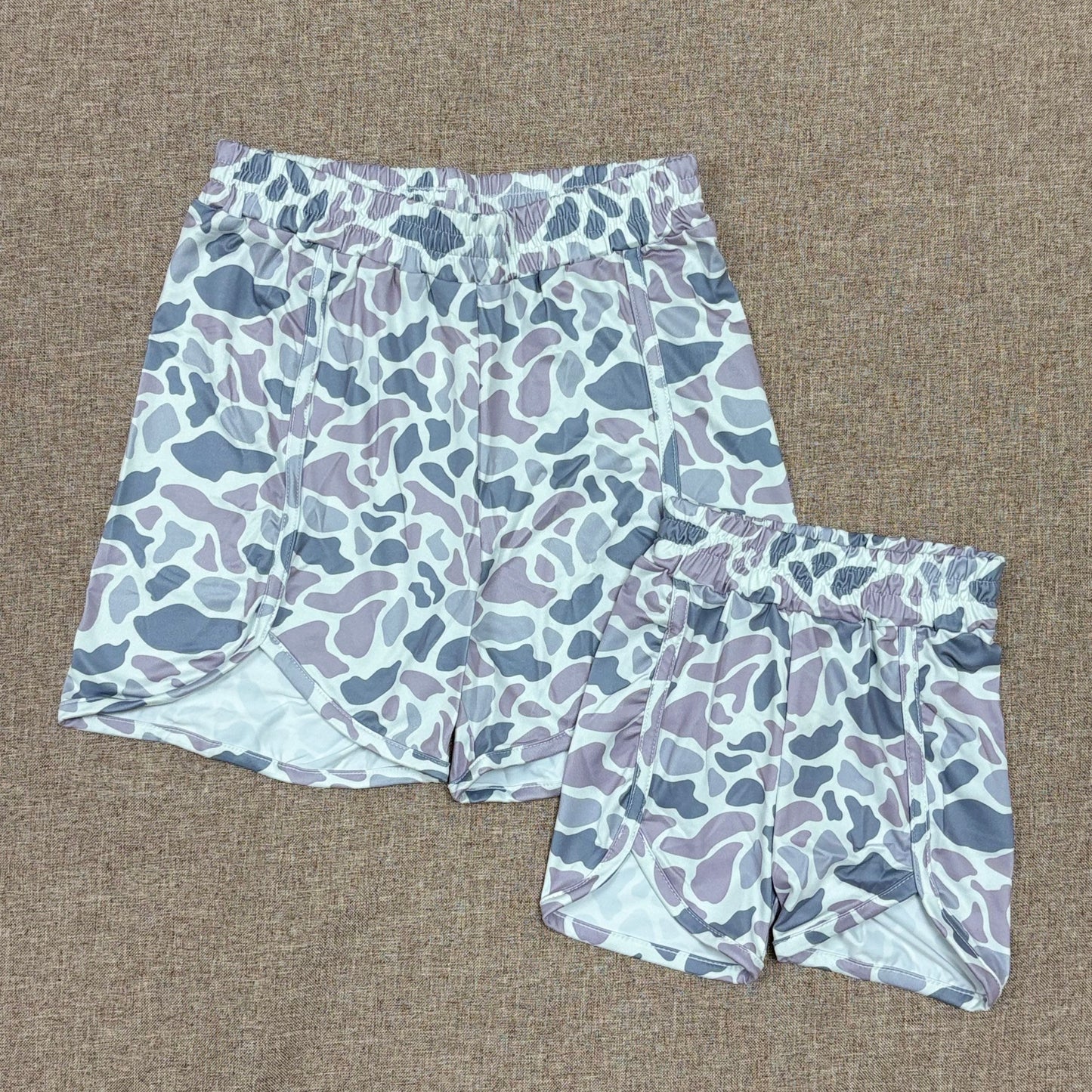 Mommy and Me Old School Camouflage Shorts