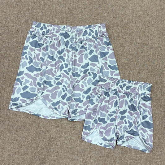 Mommy and Me Old School Camouflage Shorts