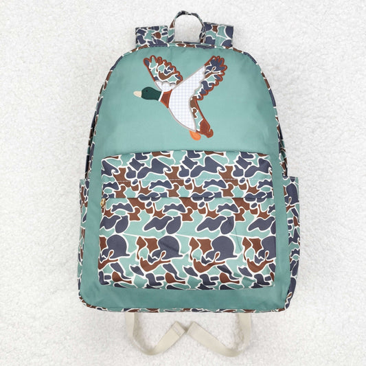 BA0259 Baby Girls Camo Mallard Backpack School Bag