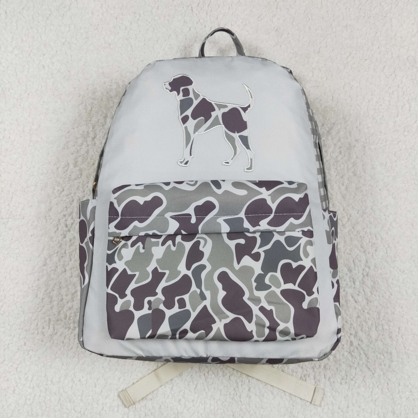 Kids Hunting  Dog Camo Backpack School Bag