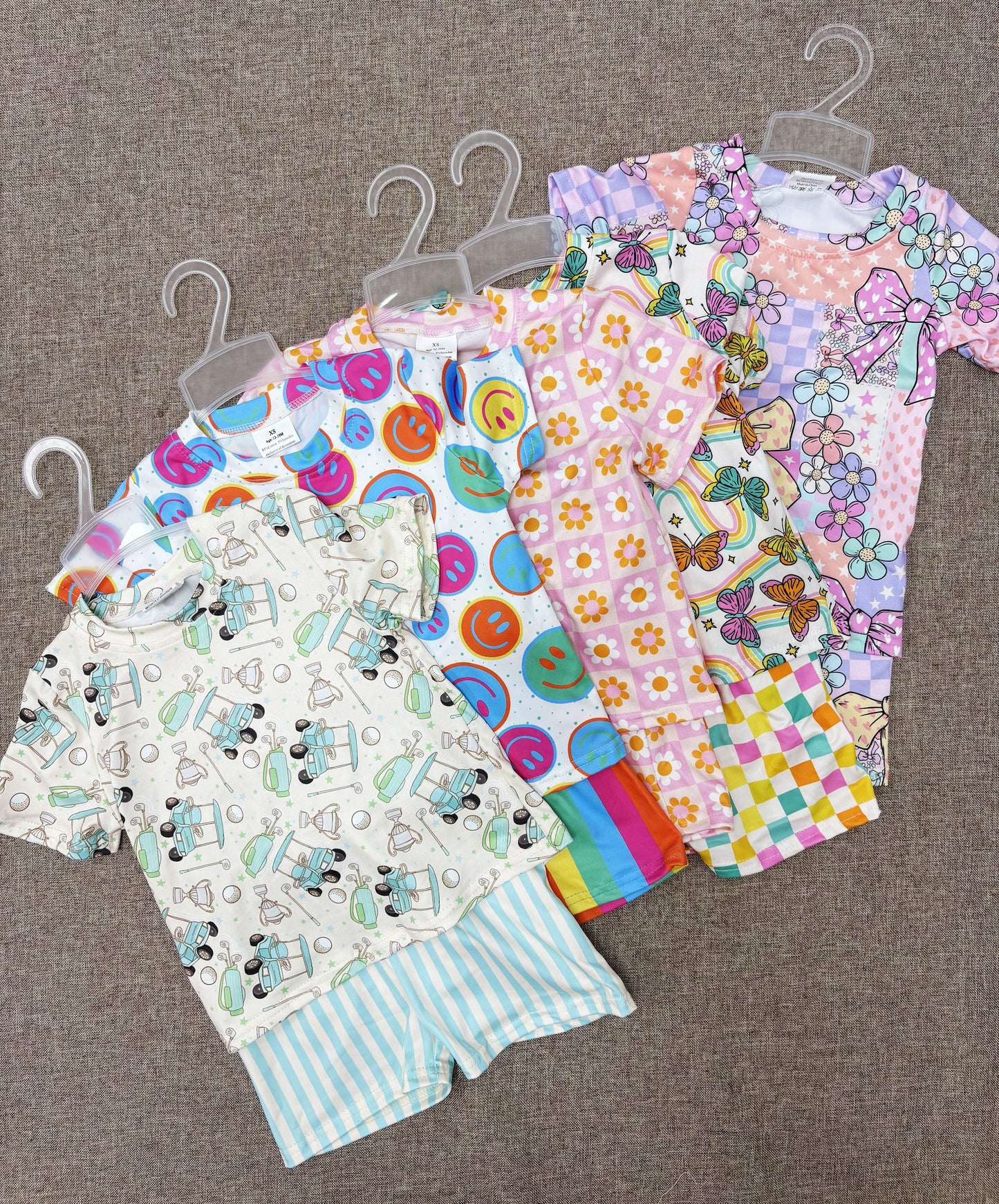 Baby Girls Summer Sibling Short Sleeve Shirt Shorts Outfit