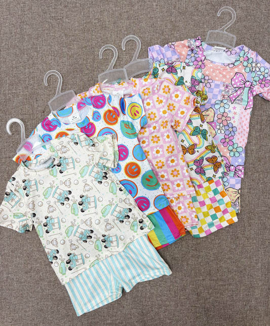 Baby Girls Summer Sibling Short Sleeve Shirt Shorts Outfit